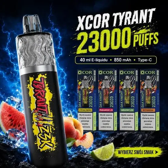 XCOR TYRANT 23000 PUFFS — Blue Sour Raspberry